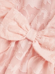 Monsoon Pink Burnout Bow Ruffle Dress - Image 4 of 4