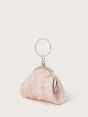 Monsoon Pink Embroidered Tulle Bangle Mini Bag - Image 2 of 4