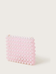 Monsoon Pink Chain Strap Beaded Bag - Image 2 of 4