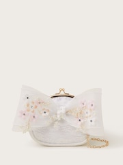 Monsoon Natural Maggie Embroidered Petal Bow Bag - Image 1 of 4