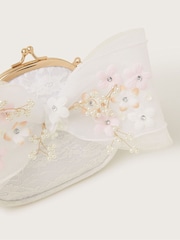 Monsoon Natural Maggie Embroidered Petal Bow Bag - Image 3 of 4