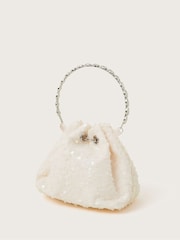 Monsoon Nude Mini Sequin Pouch Bag - Image 3 of 5