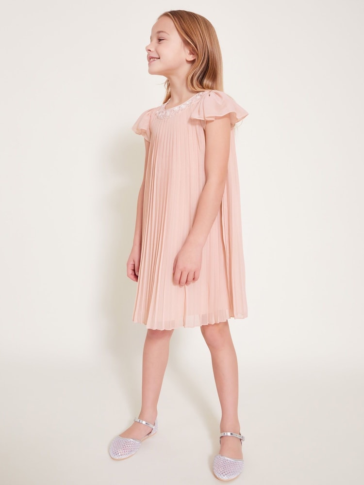 Pink - Monsoon – Nellie – plissiertes Brautjungfernkleid - Bild 1 von 4 Pink - Monsoon – Nellie – plissiertes Brautjungfernkleid - Bild 1 von 4