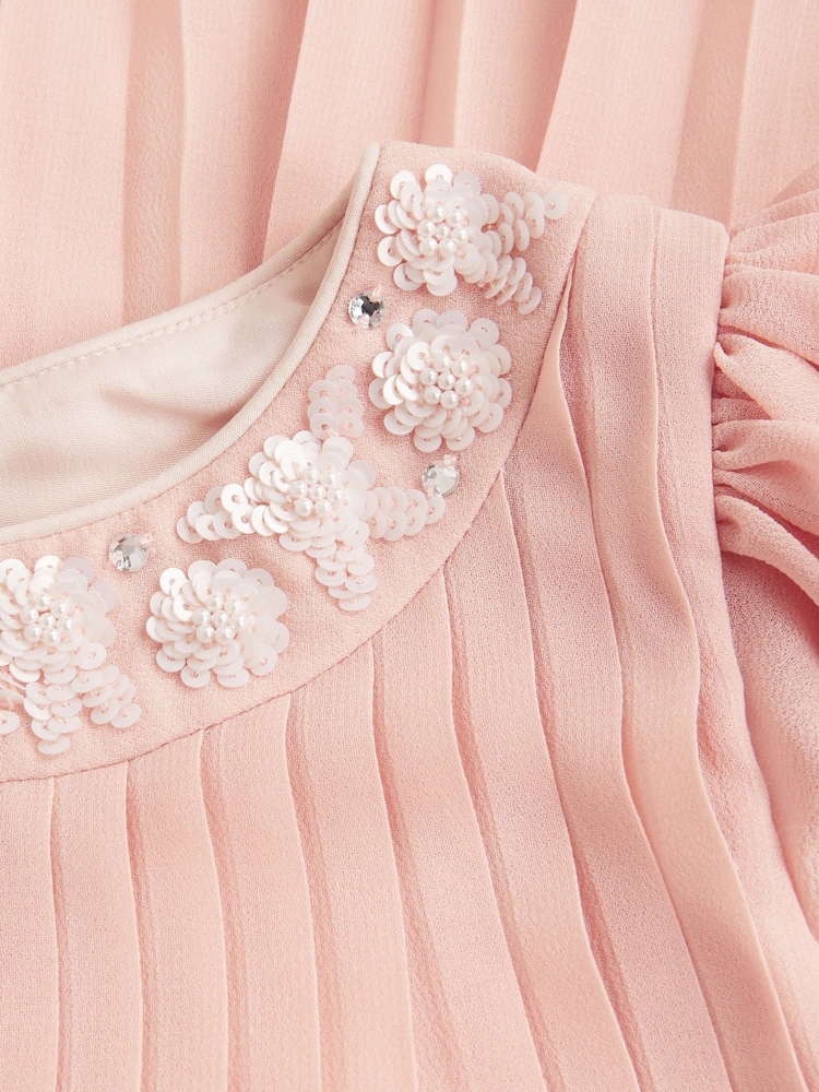 Pink - Monsoon – Nellie – plissiertes Brautjungfernkleid - Bild 4 von 4 Pink - Monsoon – Nellie – plissiertes Brautjungfernkleid - Bild 4 von 4