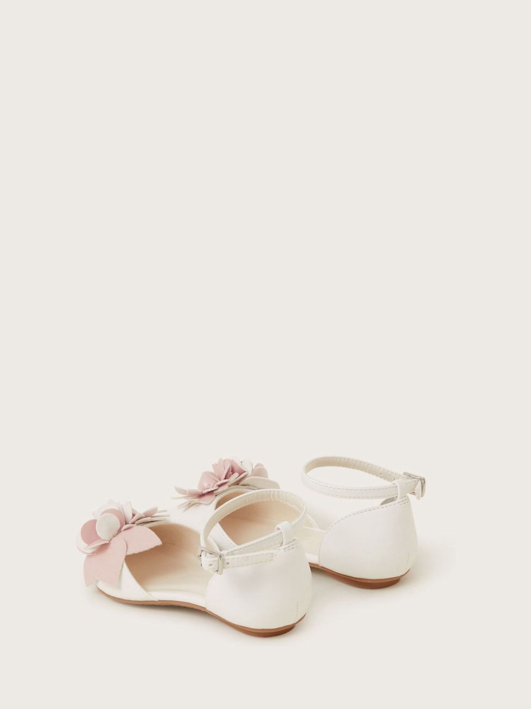 Monsoon Pink Two-Tone Ballerina Flats - Image 3 of 3