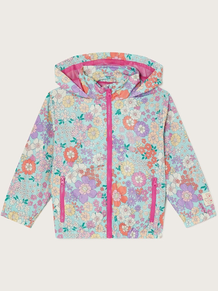 Monsoon Floral Print Windbreaker Jacket - Bild 1 von 3 Monsoon Floral Print Windbreaker Jacket - Bild 1 von 3