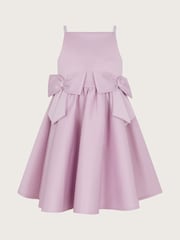 Monsoon Purple Two-Bow Scuba Dress - Image 2 of 4