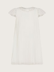 Monsoon Natural Nellie Pleated Bridesmaid Dress - Image 2 of 4