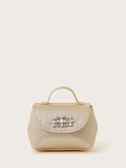 Monsoon Gold Mini Metallic Jewel Embellished Bag - Image 1 of 4