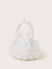 Monsoon White Flower Pouch Bag and Bow Hair Clips Set - Image 2 of 4