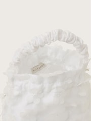 Monsoon White Flower Pouch Bag and Bow Hair Clips Set - Image 3 of 4
