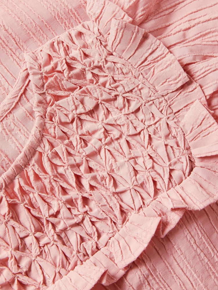 Monsoon Pink Smock Textured Jumpsuit - Image 4 of 4