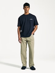 Norse Projects Brown Relaxed Fit Mogens 5 Pocket Twill Trousers - Image 1 of 9