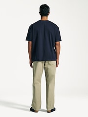 Norse Projects Brown Relaxed Fit Mogens 5 Pocket Twill Trousers - Image 3 of 9