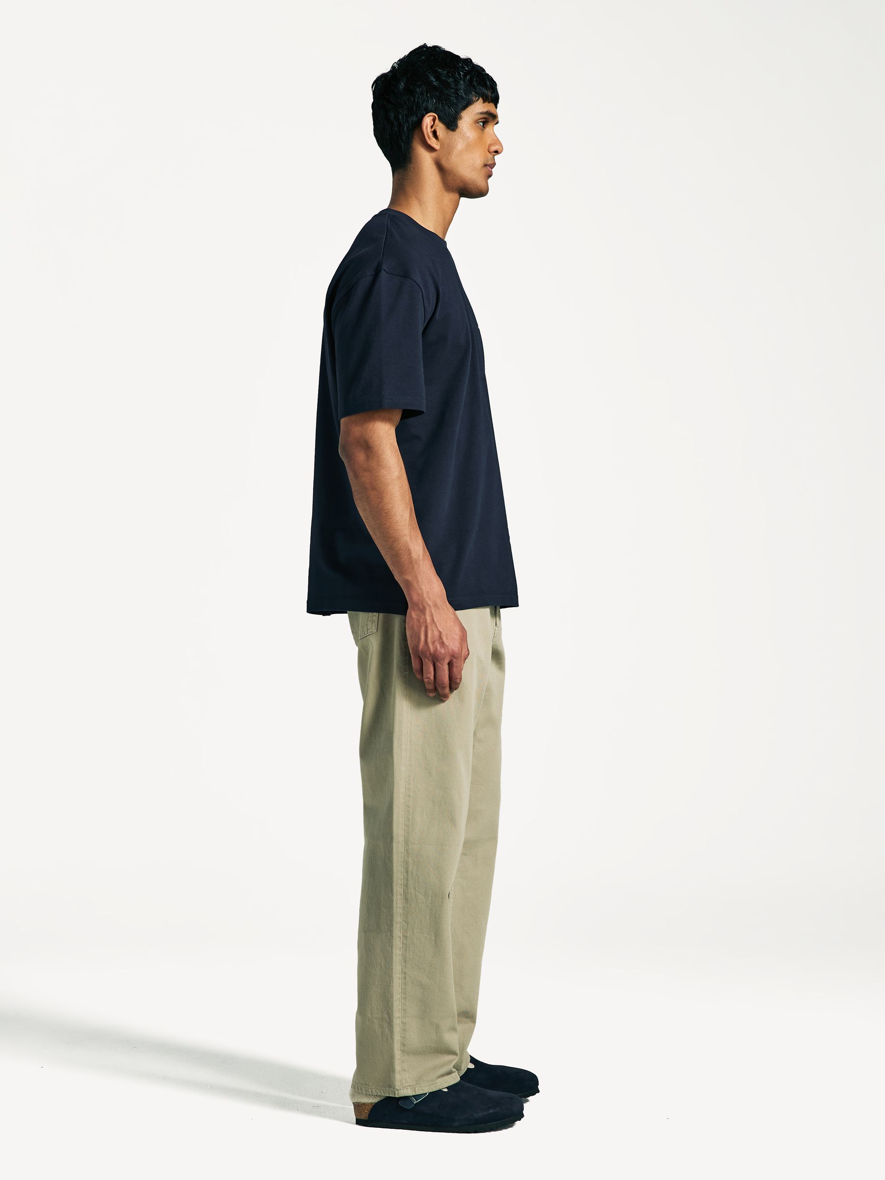 Buy Norse Projects Brown Relaxed Fit Mogens 5 Pocket Twill