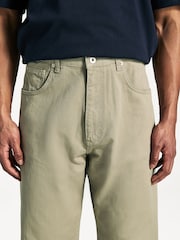 Norse Projects Brown Relaxed Fit Mogens 5 Pocket Twill Trousers - Image 5 of 9