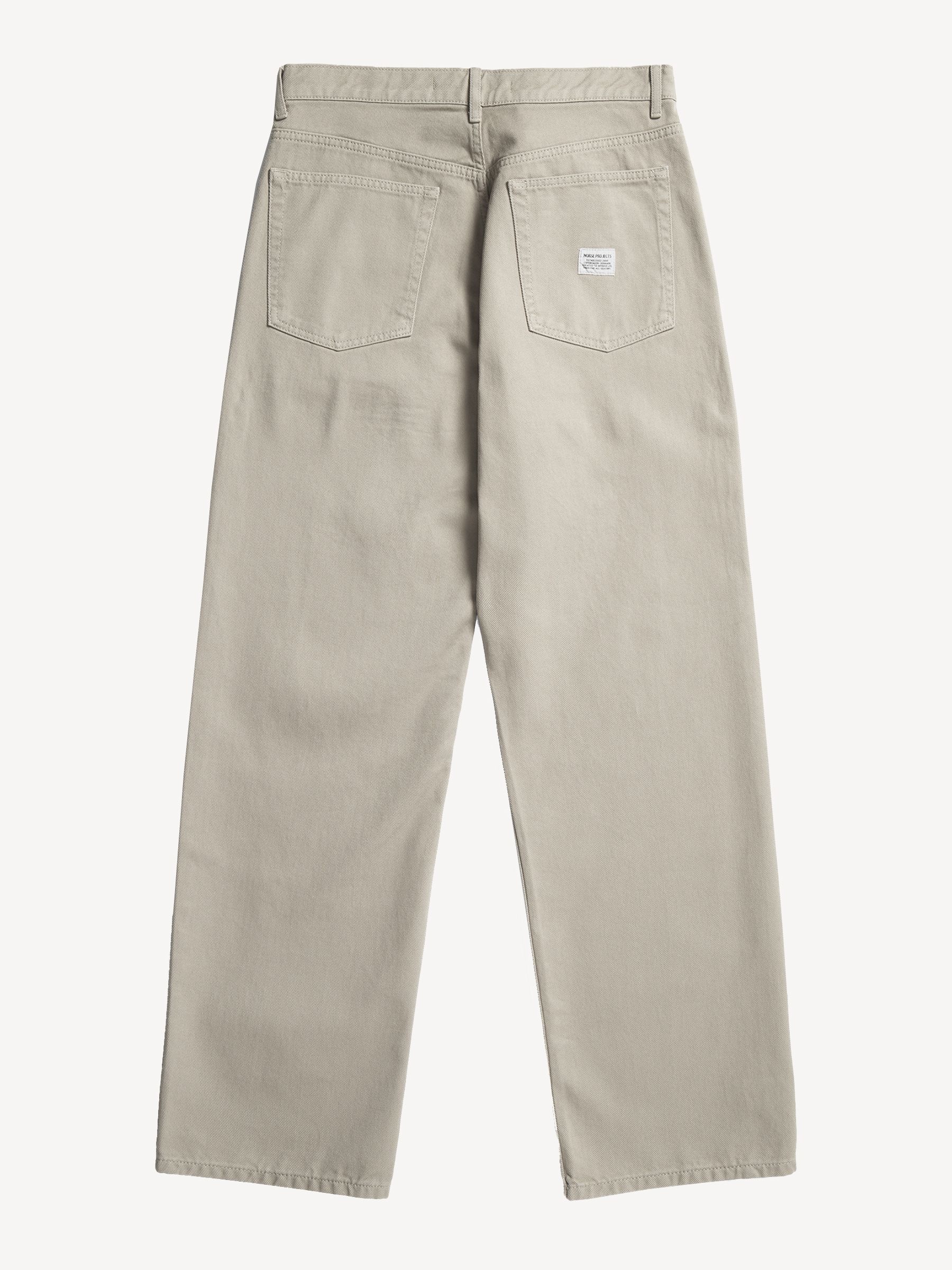 Buy Norse Projects Brown Relaxed Fit Mogens 5 Pocket Twill