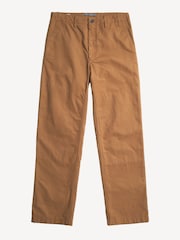 Norse Projects Brown Lukas Relaxed Leg Workwear Trousers - Image 3 of 5