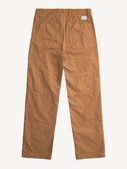 Norse Projects Brown Lukas Relaxed Leg Workwear Trousers - Image 4 of 5