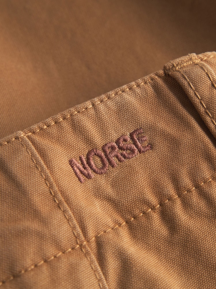 Norse Projects Brown Lukas Relaxed Leg Workwear Trousers - Image 5 of 5