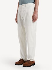 Norse Projects Cream Lukas Relaxed Leg Workwear Trousers - Image 2 of 6