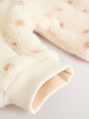 Spot Heavyweight Fleece Baby Sleepsuit - Image 6 of 10