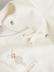 Ecru Fairy Mouse 3 Pack Baby Sleepsuits (0-2yrs) - Image 10 of 12