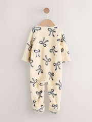 Bow Baby Fleece Sleepsuit - Image 2 of 6