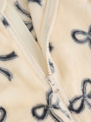 Bow Baby Fleece Sleepsuit - Image 5 of 6