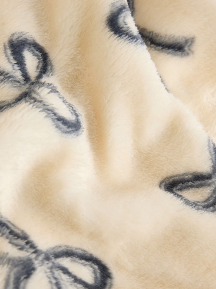 Bow Baby Fleece Sleepsuit - Image 6 of 6