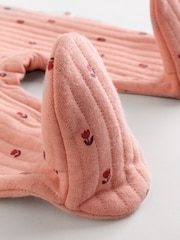 Pink/Cream Quilted Baby Sleepsuits 2 Pack - Image 11 of 17