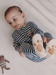 Navy Stripe Mummys Little Cub Baby Family Sleepsuit (0-2yrs) - Image 2 of 15