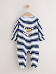 Navy Stripe Mummys Little Cub Baby Family Sleepsuit (0-2yrs) - Image 6 of 15