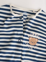 Navy Stripe Mummys Little Cub Baby Family Sleepsuit (0-2yrs) - Image 8 of 15