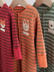 Orange Baby Two Way Zip Sleepsuit (0mths-2yrs) - Image 10 of 19