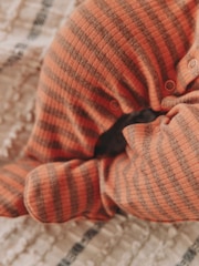 Orange Baby Two Way Zip Sleepsuit (0mths-2yrs) - Image 4 of 19