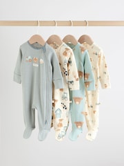 Minerals Baby Hamish Sleepsuits 4 Pack (0-2yrs) - Image 1 of 15