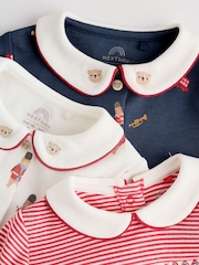 Red Bear Baby Sleepsuits 3 Pack (0mths-2yrs) - Image 8 of 16