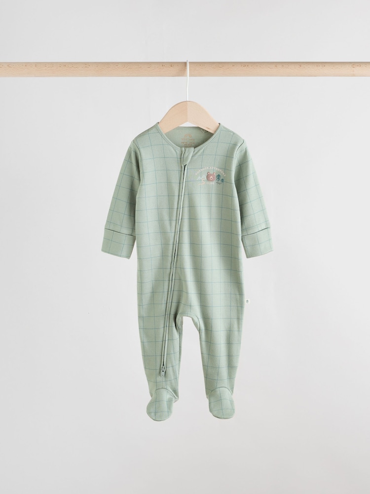 Salbeigrün - Schlafanzüge mit Zwei-Wege-Reißverschluss für Babys im 3er-Pack (0 – 2 Jahre) - Bild 2 von 13 Salbeigrün - Schlafanzüge mit Zwei-Wege-Reißverschluss für Babys im 3er-Pack (0 – 2 Jahre) - Bild 2 von 13