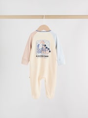 Navy Baby Two Way Zip Sleepsuits 4 Pack (0mths-2yrs) - Image 7 of 15