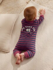 Burgundy Red Baby Sleepsuits 3 Pack (0mths-3yrs) - Image 3 of 14