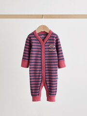 Burgundy Red Baby Sleepsuits 3 Pack (0mths-3yrs) - Image 8 of 14