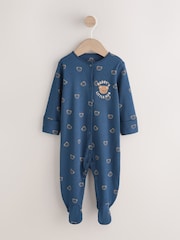Navy Daddys Little Cub Baby Family Sleepsuit (0-2yrs) - Image 1 of 15