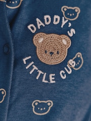 Navy Daddys Little Cub Baby Family Sleepsuit (0-2yrs) - Image 15 of 15