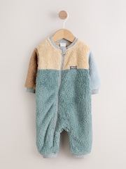Minerals Colour Blocked Fleece Sleepsuit - Image 1 of 10
