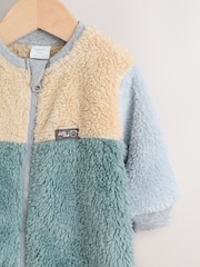 Minerals Colour Blocked Fleece Sleepsuit - Image 3 of 10