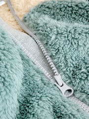 Minerals Colour Blocked Fleece Sleepsuit - Image 8 of 10