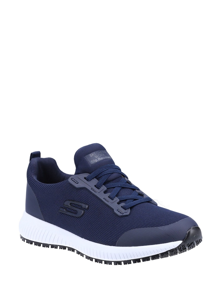 Blau - Skechers Damen Squad rutschfeste Arbeitsturnschuhe - Bild 1 von 4 Blau - Skechers Damen Squad rutschfeste Arbeitsturnschuhe - Bild 1 von 4