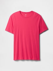Rosa - Maga corta - Camiseta de cuello redondo de 100 % algodón de Gap Everyday - Imagen 4 de 5