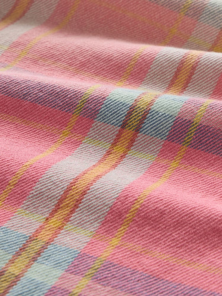 Gap Pink Check Cotton Twill Oversized Shirt - Image 5 of 5